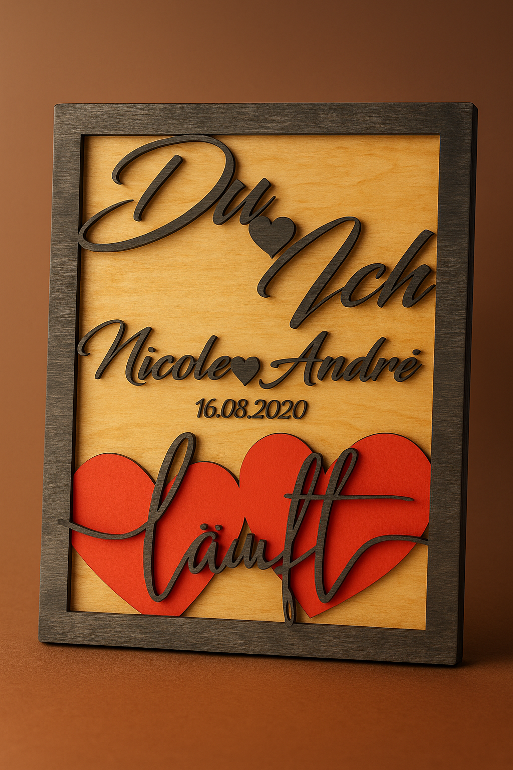 Individuelles Liebesgeschenk mit Namen & Datum