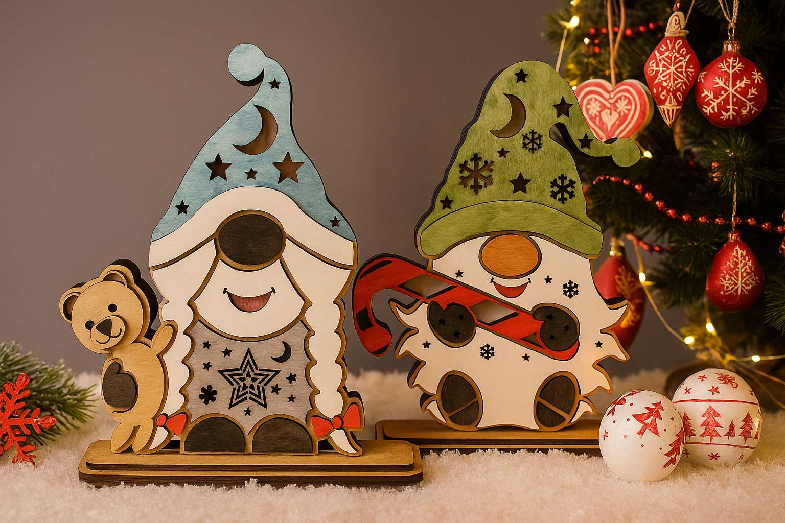 Weihnachtswichtel – dekorative Winterdeko